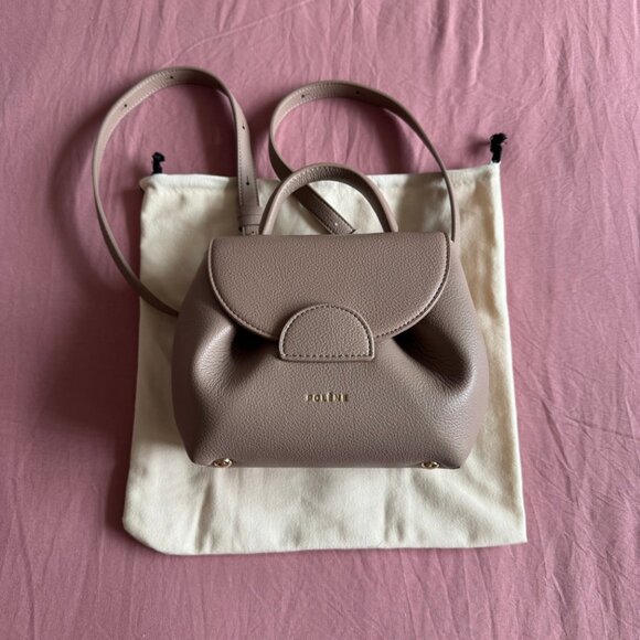 polene Numéro Un Nano Edition Textured Taupe